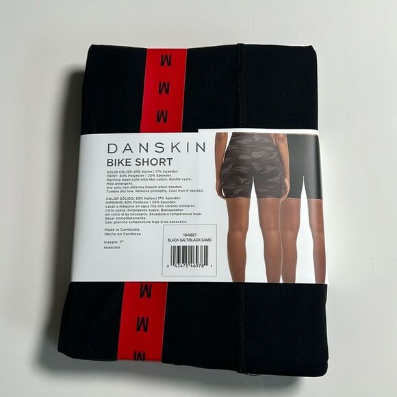 Danskin Women’s High Waist Fit Bike Short 2 Pack - Picture 2 of 8